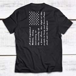 2nd Amendment Flag T-shirt back view