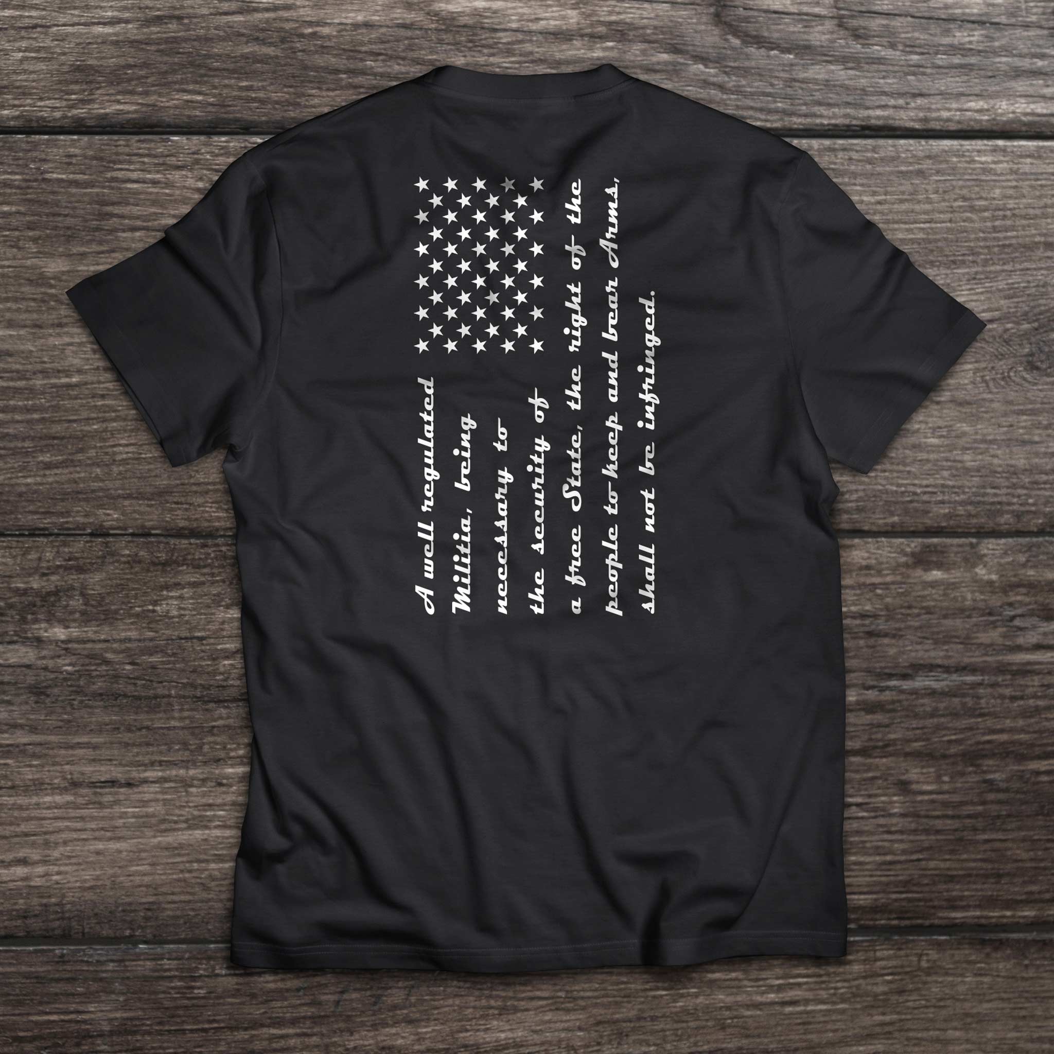 2nd Amendment Flag T-shirt back
